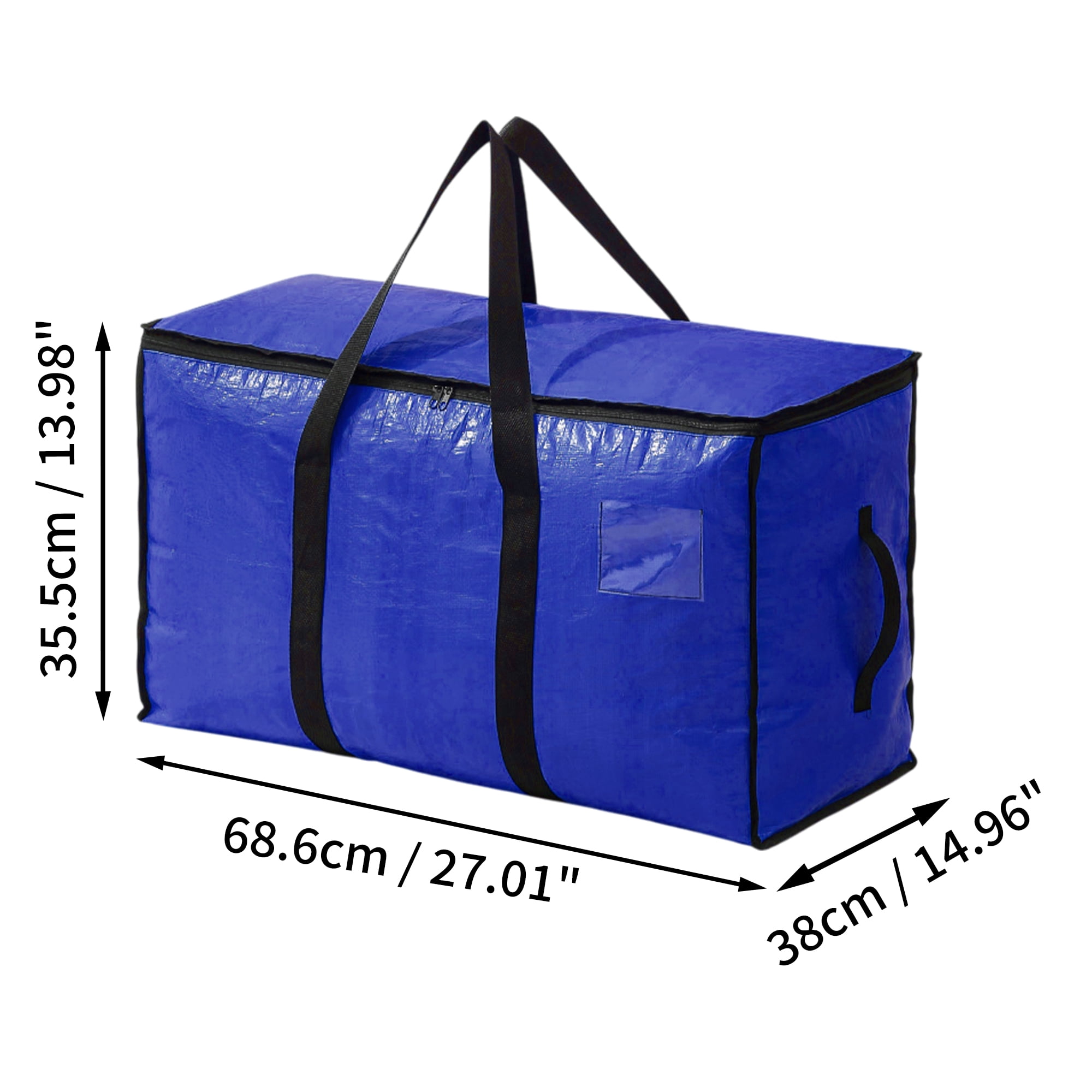 Unique Bargains Durable Storage Bag Storage Bins for Storaging 1Pc Blue Size M