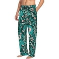 thumbnail image 3 of Kdxio Lephants in the Jungle Print Men's Sleep Pajama Pant Lounge Pants with Pockets, 3 of 8