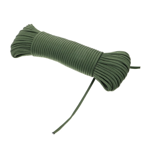CRAFTHROU Cuerda De Camping Trenzada Verde Resistente Para Tiendas Con Alta Durabilidad Y Nudo Fácil