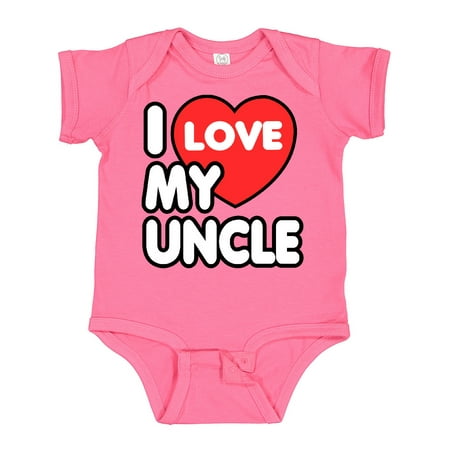

Inktastic I Love My Uncle Gift Baby Boy or Baby Girl Bodysuit