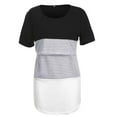 thumbnail image 2 of T-shirt d'Allaitement Maternité, Haut Classique à Manches Courtes Rayé, 2 of 7