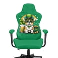 thumbnail image 3 of Whosucclay Corgi Shamrock Beer Print Office Computer Game Chair Slipcovers Non-Slip Computer Chair Seat Slipcovers with Armrest Covers Gamer Chairs Protector St Patrick's Day Decor, 3 of 8