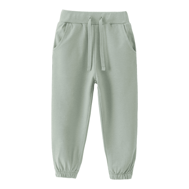 Odeerbi 2-8 Años Niños Algodón Pantalones Sweatpants Workout Deportes Atlético Jogger Pantalones Primavera Joggers Bordado
