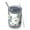 Gray Daisy Flower, variant on 12oz Tumblers Black Daisy Flower Golden Centers Pattern Vacuum Insulated Stainless Steel Travel Tumbler Cups Mug with Lid and Straw for Beer,Coffee,Beverages with Cleaning Brush for Cold & Hot Drinks