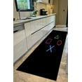 thumbnail image 3 of Cool Rug, Outdoor Rug, Modern Rug, Pattern Rug, Game Room Decor Rug, Game Consele Rug, Modern Rug, Living Room Rug, Hallway Rugs, Black Rug, 2.3'x3.3' - 70x110 cm, 3 of 7