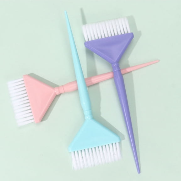 BESTOYARD 3Pcs Hair Dye Brush Set Small Hair Dye Brushes with Root Comb Applicator