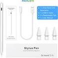 thumbnail image 7 of Pencil 2nd Generation for iPad: Magnetic Wireless Charging (Air 4/5, Mini 6, Pro 11/12.9)   USB-C Fast Charge - Palm Rejection Stylus for iPad 6-11, Pro 11/12.9 M4 M5, Air 3-5/M2/M3, Mini 5/6, 7 of 7