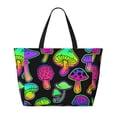 thumbnail image 2 of Easygdp Bright Mushrooms Bolsa de Viaje de Playa de Gran Capacidad, Bolsa Tote Perfecta para la Playa, Escapadas de Fin de Semana y Viajes, 2 of 7