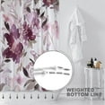 thumbnail image 4 of Floral Shower Curtain,Red Lush Flower Bathroom Shower Curtains,Watercolor Purplish Red Shower Curtain Sets,Modern Pretty Waterproof Fabric Bath Curtain with 12 Hooks 72x72in, 4 of 6