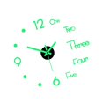 thumbnail image 1 of ziyahi Modern 3D Luminous Wall Clock Stickers DIY Silent Decorative Clock 40cm, 1 of 9
