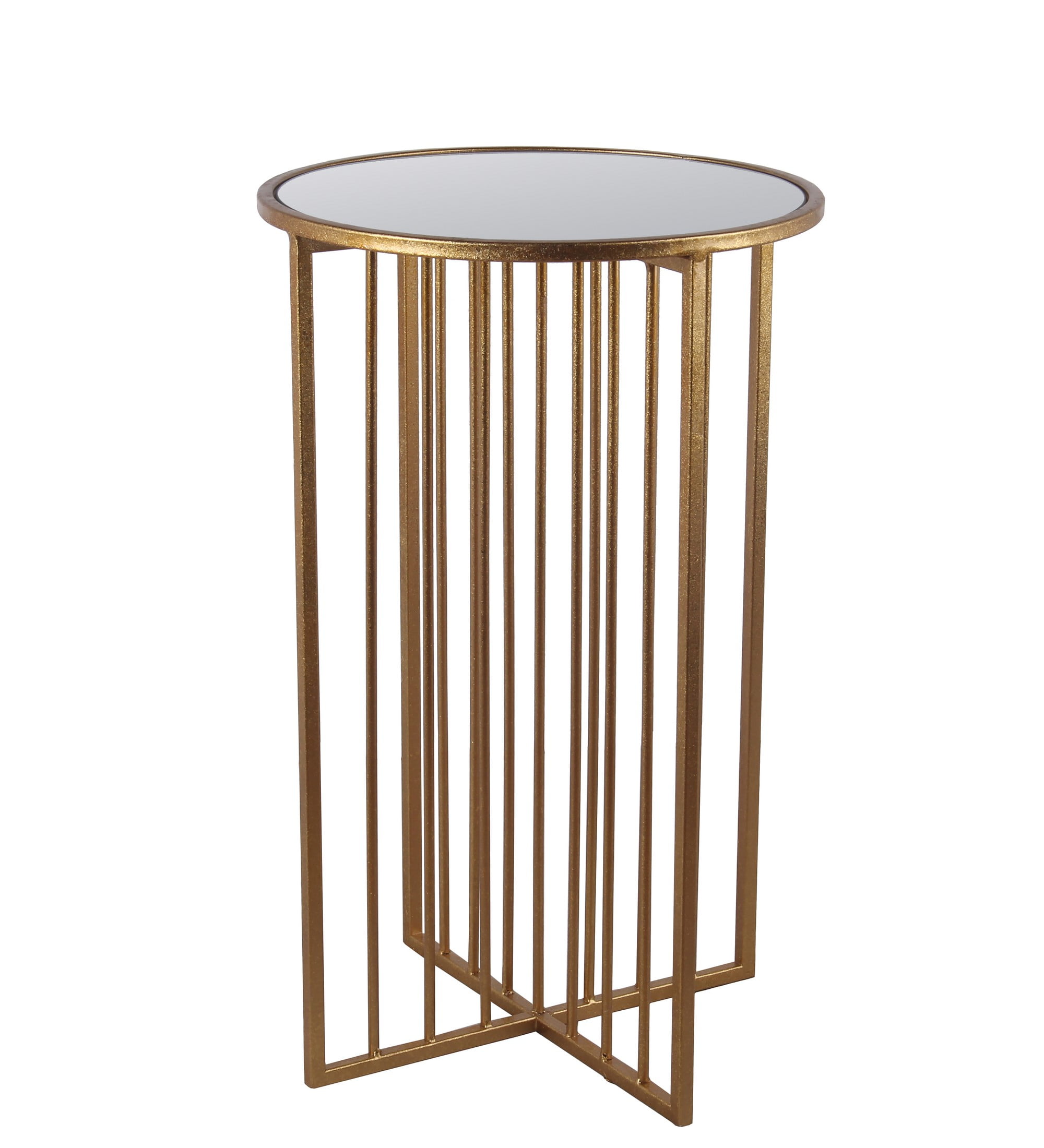 Privilege 4Base Gold Metal Accent Table 36196