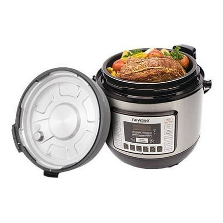 NuWave - Nutri-Pot 6qt Digital Pressure Cooker - Black/stainless