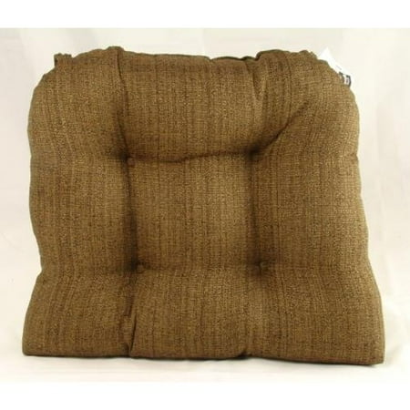 American Mills 37641.217 Fiddlestix Dining Chair Pads, Brown - 2-Pack