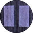 thumbnail image 1 of Ahgly Company Indoor Round Abstract Blue Modern Area Rugs, 5' Round, 1 of 4