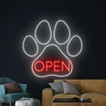 thumbnail image 3 of Handmadetneonsign Paw Dog Open Neon Sign, Dog Pet Service Wall Art Decor, Grooming Wall Decor, 3 of 5