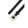 thumbnail image 2 of INSPIRE CHIC Women's Plus Size Waist Belts Pearl Narrow Leather Adjustable Belt, 2 of 4