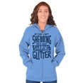 thumbnail image 3 of Shedding Sharing Glitter Dog Fur Puppy Zip Up Hoodie Men's Women's Brisco Brands 2X, 3 of 6