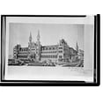 thumbnail image 2 of Historic Framed Print, Georgetown University, Healy Building, Thirty-seventh & O Streets, Northwest, Washington, District of Columbia, DC - 33, 17-7/8" x 21-7/8", 2 of 9