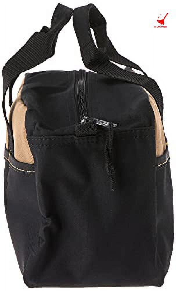Custom Leathercraft 1116 14-Inch 16-Pocket Heavy-Duty Standard Tool Tote Bag