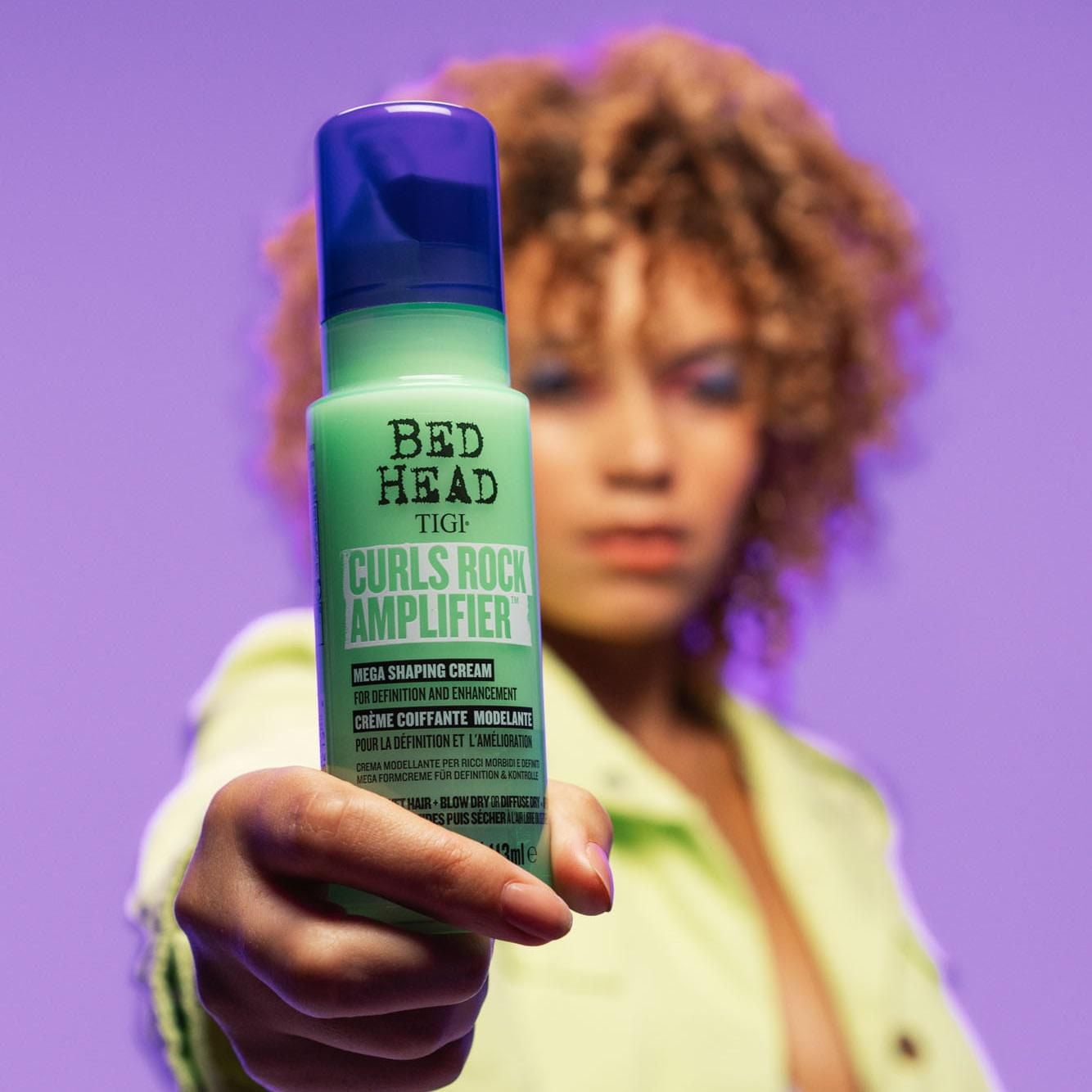 Bed Head by TIGI Curls Rock Amplifier Curly Hair Cream for Defined Curls 3.82 fl oz, Define and enhance curls and waves