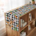 thumbnail image 6 of Table Runners 72 Inches Long Dress Scarves, Easter Bunny Farmhouse Kitchen Table Runner, Coffee Tablerunners, Spring Rabbits Carrots Black Buffalo Plaid 14x72 Inch, 6 of 9