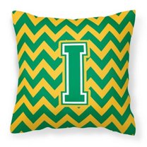 Letter Chevron Fabric Decorative Pillow