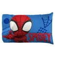 thumbnail image 4 of Marvel Team Spidey 4-Piece Toddler/Crib Kids Bed Set – Spidey & His Amazing Friends Bedding, 4 of 7