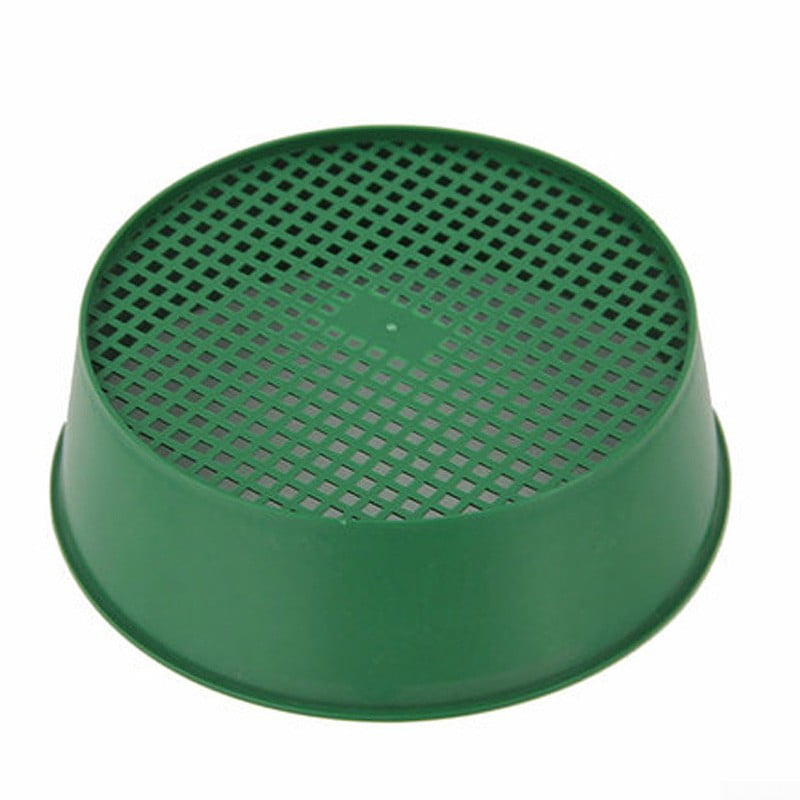 Round Plastic Garden Sieve /Riddle Green For Compost & Soil Stone Mesh