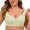 #1 Green, variant on Womens Bras Comfortable Older Front Closure Convenient Everyday Mid Buttons Gathering Supportive Seamless Underwear for Women