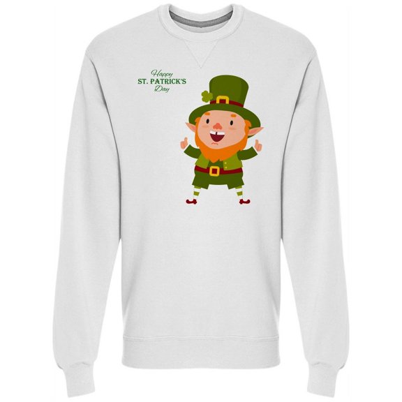 St Patricks Day Leprechaun Sweatshirt Men's -Image by Shutterstock