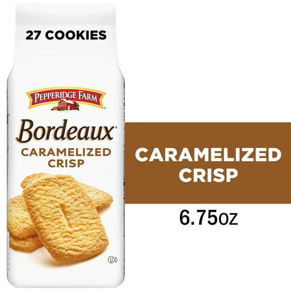 Pepperidge Farm Bordeaux Caramelized Crisp Cookies, 6.75 oz Bag