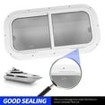 thumbnail image 3 of RV Slide Window, High Transparency Horizontal Vertical Installation L700 W350mm Opening Aluminium Alloy Frame Rounded Edge  Window  for Yacht, 3 of 8