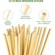 thumbnail image 5 of 120 PCS Wooden Dowel Rods, 6mm Diameter Round Bamboo Wood Dowel Rods Craft Sticks for DIY Craft Projects (200 mm Length), 5 of 5