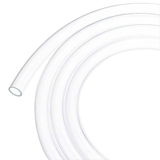 Tubo de plástico transparente, 0.55 pulgadas (14 mm) ID 0.71 pulgadas (18 mm) OD, tubo de 5 pies (1.5 m) de longitud, tubo de vinilo para jardín
