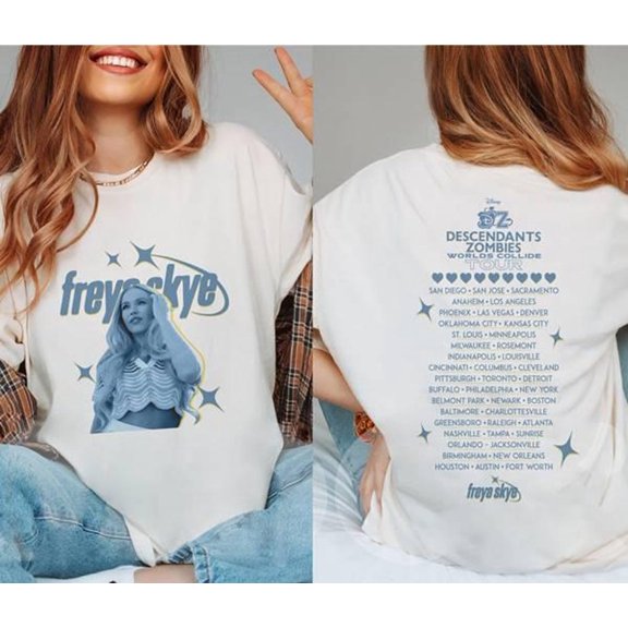 ZENUA Descendants Zombies Worlds Collide Tour Freya Skye Shirt, The Rise Of Red Tee, Descendants Concert, Summer Music Festival 2025 Hot Trending Shirt/Sweatshirt/Hoodie
