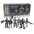 thumbnail image 1 of Set de juguetes militares MQSTARSRISE Army Men para niños de 4 a 7 años con armas, 1 of 7
