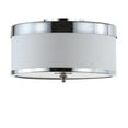 thumbnail image 5 of JONATHAN Y David 15" Metal LED Flush Mount, Chrome/White, JYL9032A, 5 of 6