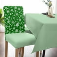 thumbnail image 2 of Chair Covers for Dining Room Set of 8,Snowy Snowflakes Christmas Season Stretch Seat Protector Removable Washable Chairs Slipcovers for Kitchen Banquet Wedding Hotel,Black White, 2 of 6