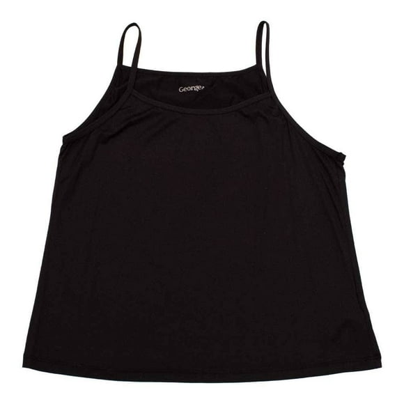 Top George para Mujer, con Tirantes Cuello Redondo Negro Talla 42