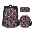 thumbnail image 1 of Balery Red And Blue Cars Mochila Escolar 3 en 1 para Niños - Mochila Resistente con Lonchera Térmica y Estuche - Mochila Escolar para Niños y Niñas, 1 of 7