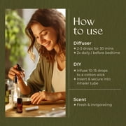 Gya Labs Breathe Essential Oil Blends - Breathe Easy Essential Oils from Eucalyptus, Peppermint and More for Humidifier Cleaner (0.34 Fl Oz)