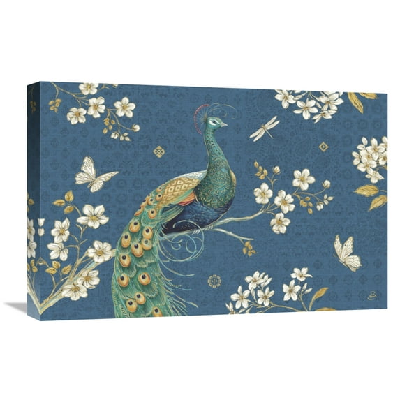 Global Gallery Daphne Brissonnet 'Ornate Peacock III' Canvas Wall Art