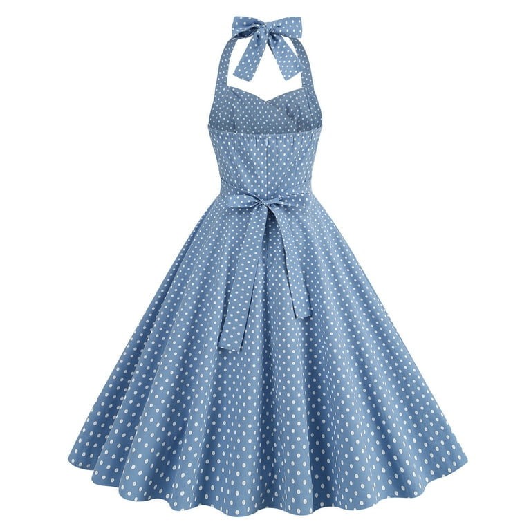 blue gingham swing dress Vintage Alabama Gingham Dress July 4th Holiday 7 main image 1