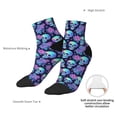 thumbnail image 4 of Uemuo starry sky Skull flower Printed Crew Socks, Moisture-Wicking Socks, Athletic Socks for Men Breathable Cushion Socks Casual Sport Socks for Running Traveling, 4 of 6