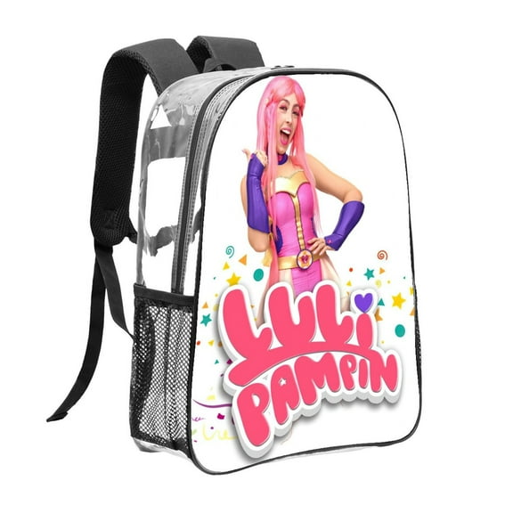Luli Pampin Pattern Transparent Backpack Lightweight And fashionable Showcasing Personality And Leading The Trend