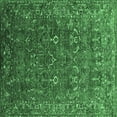 thumbnail image 1 of Ahgly Company Machine Washable Indoor Square Oriental Emerald Green Traditional Area Rugs, 6' Square, 1 of 4
