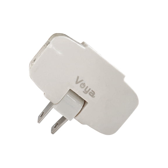 Voya Wall Adapter, Electrical 4 Way Outlet Expander Plug, Multi Plug Extender Splitter, Multiple Ungrounded Mini Plug Wall Tap