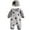 Grey, variant on Boys Casual Star Print Outfit Overall Pants Long Sleeve Shirt Hat Three Piece Fall Kids Clothes