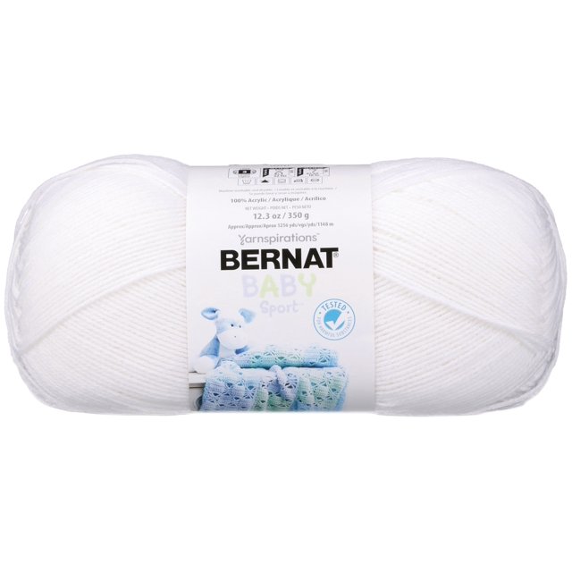 Bernat® Baby Sport™ Yarn, Acrylic #3 DK, 12.3oz/350g, 1256 Yards