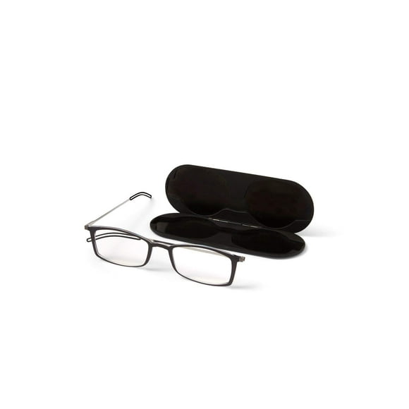 Lentes de Lectura ThinOptics Rectangulares Negros con Aumento 1.0